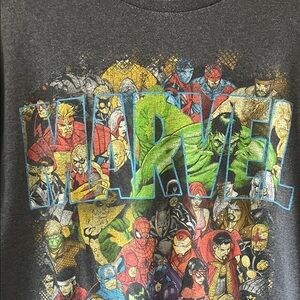 Marvel gray tee shirt